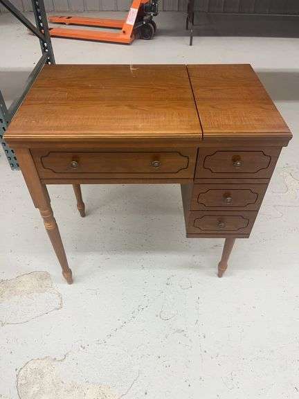Sears Kenmore Model 1803 Sewing Machine Cabinet with Accessories image