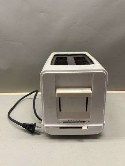 Betty Crocker White Wide Slot Cool Touch Toaster image