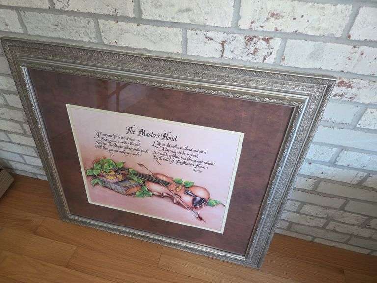 Framed "The Master's Hand" Print image