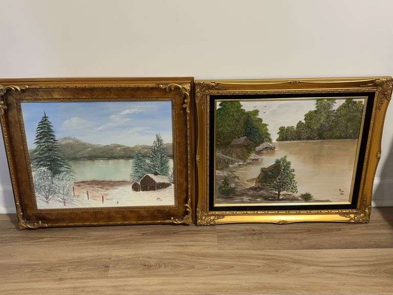 Pair of M. Flynn Landscape Paintings image