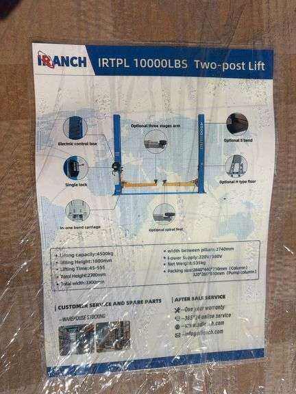 L7- 10000Lbs Two-Post Lift image