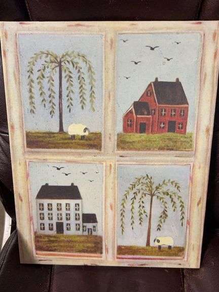 PRIMITIVE COUNTRY DECO.  CANVAS image