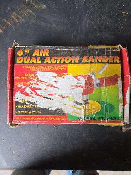Central Pneumatic 6" Air Dual Action Sander Model 90288 image