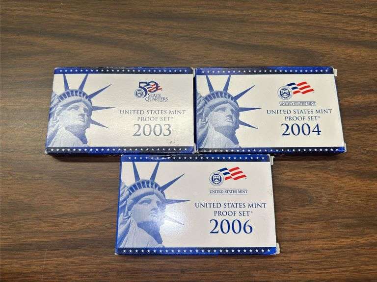 2003-2006 US Mint Proof Sets (3)