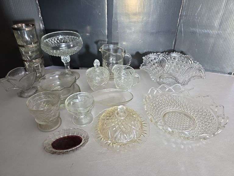 Assorted Pressed Glassware Collection image