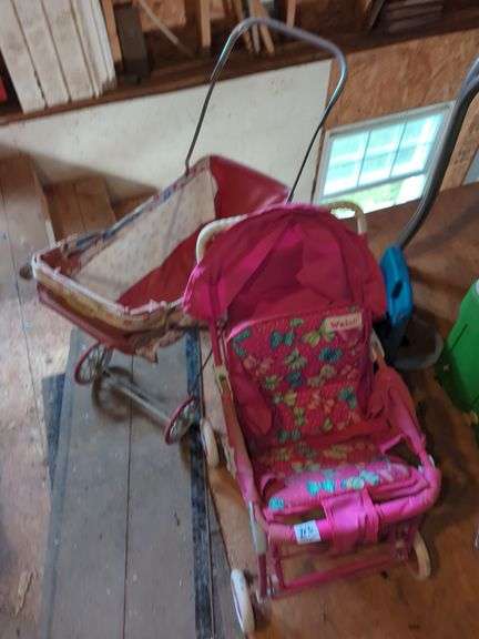 Doll Buggy and Stroller Plus Child Swing Seat image