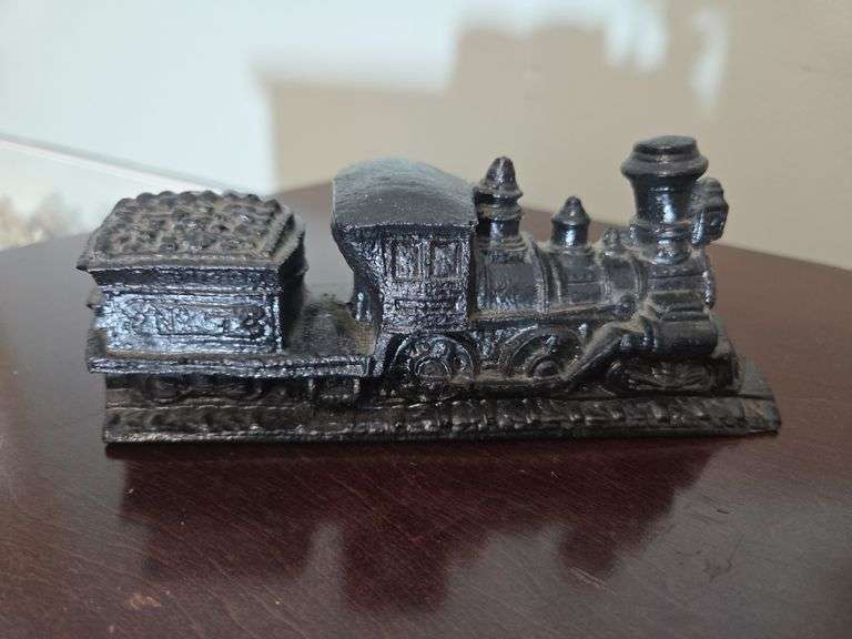 Cast Iron Locomotive Train Figurine image