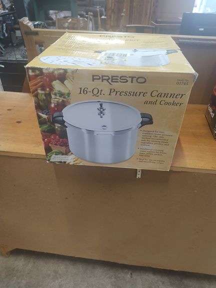 PRESTO 16 QT PRESSURE CANNER AND COOKER image