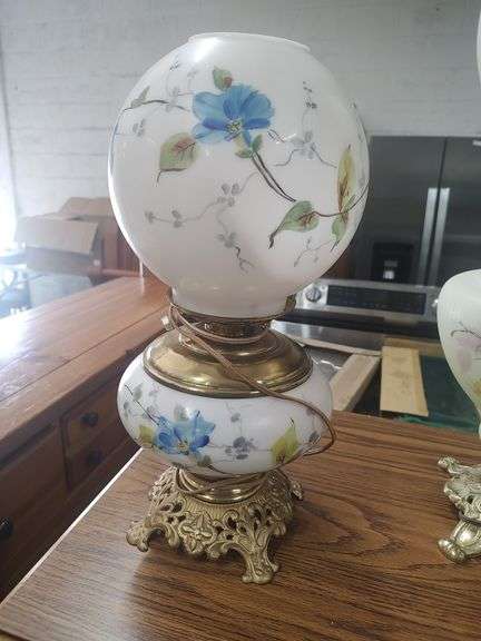 VINTAGE - HURRICANE LAMP - 16.5 INCHES TALL image