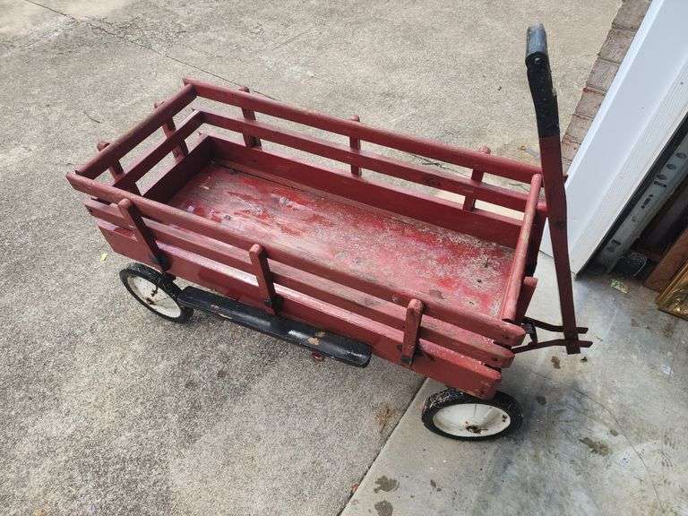 Red Wooden Wagon image