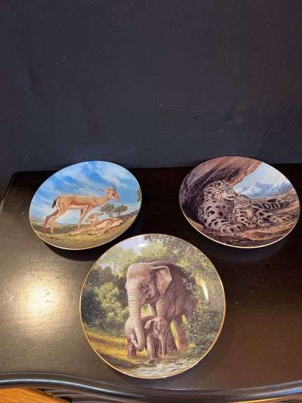 Wildlife Society "Last of Their Kind" Collector Plates by Will Nelson (Set of 3) image