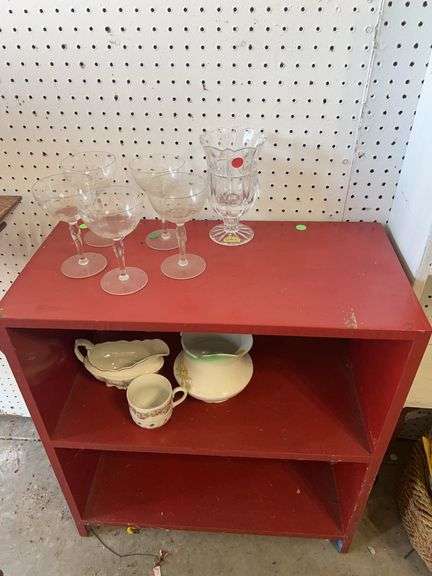 Crystal Stemware, Pitcher & Cup Collection on Red Shelf image