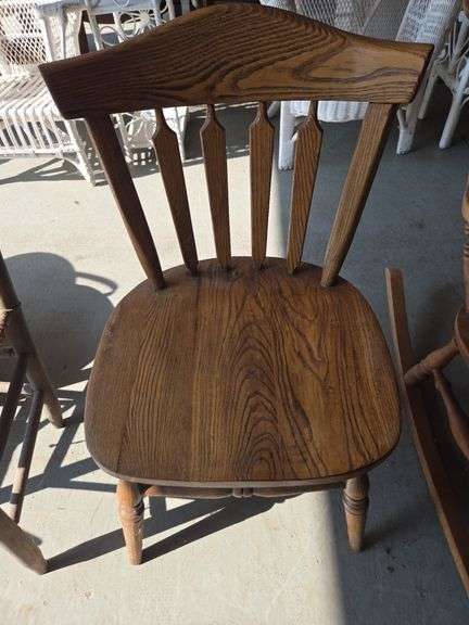 Wooden Spindle Back Dining Chair image