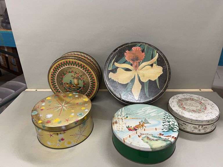 Collection of Decorative Metal Tins image