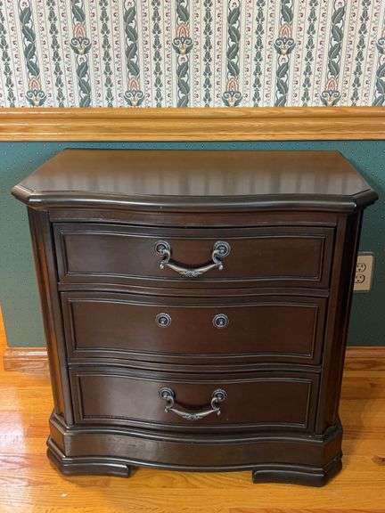 Dark Brown Three Drawer Nightstand by B613-93 image