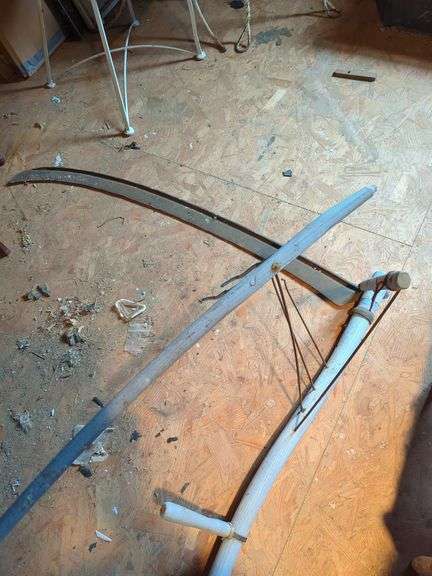 Hand Scythe with Wood Handle image