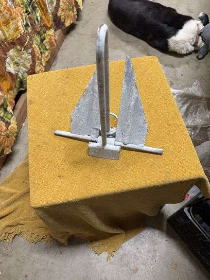 VINTAGE METAL BOAT ANCHOR image