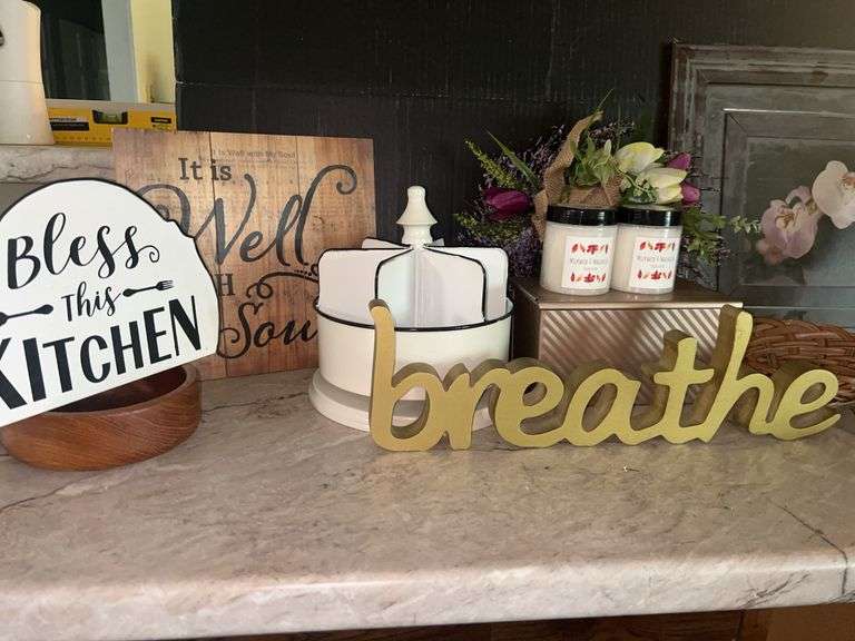 Home Decor: Signs, Bowls, Candles, Utensils, and More image