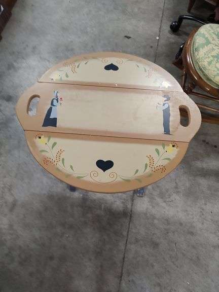 DECORATIVE DROP LEAF SIDE TABLE - 24X21X24 image