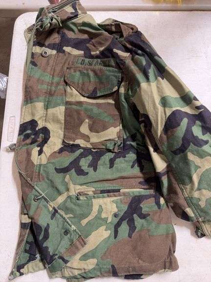 SMALL, EXTRA SHORT, ARMY JACKET, NAME HALL image
