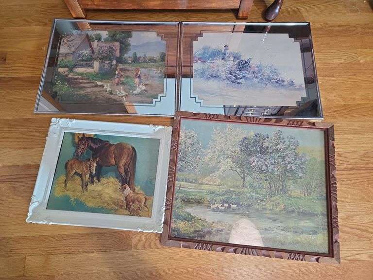 Set of Four Assorted Framed Prints image