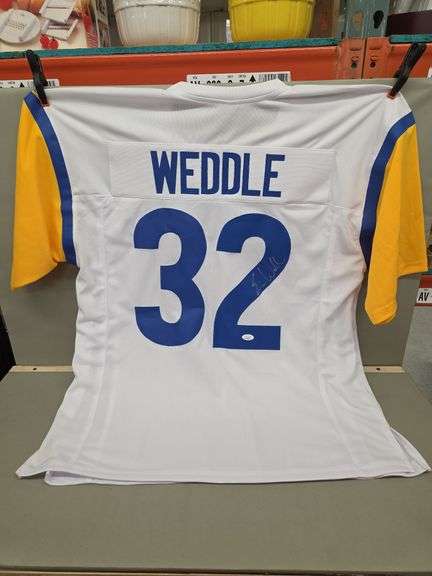 Eric Weddle Signed Los Angeles Rams Jersey #32 XL image