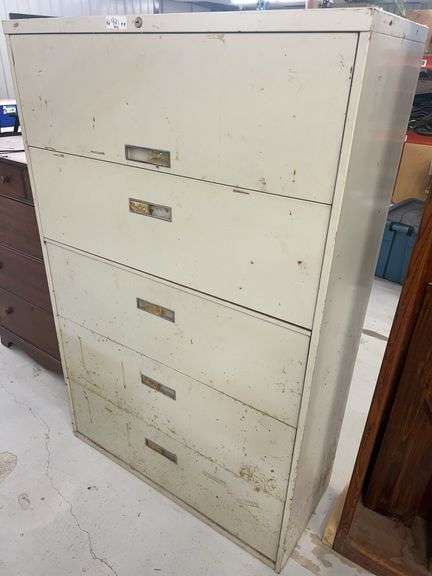 Five-Drawer Metal Filing Cabinet image