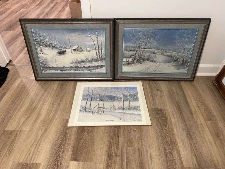 Fred & Danny Thrasher Signed Winter Prints image