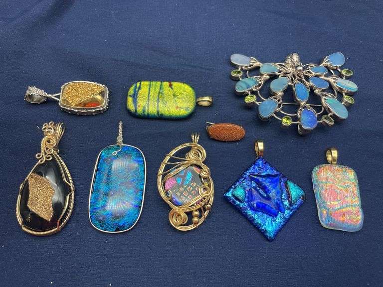 Group of Assorted Pendants and Brooches image
