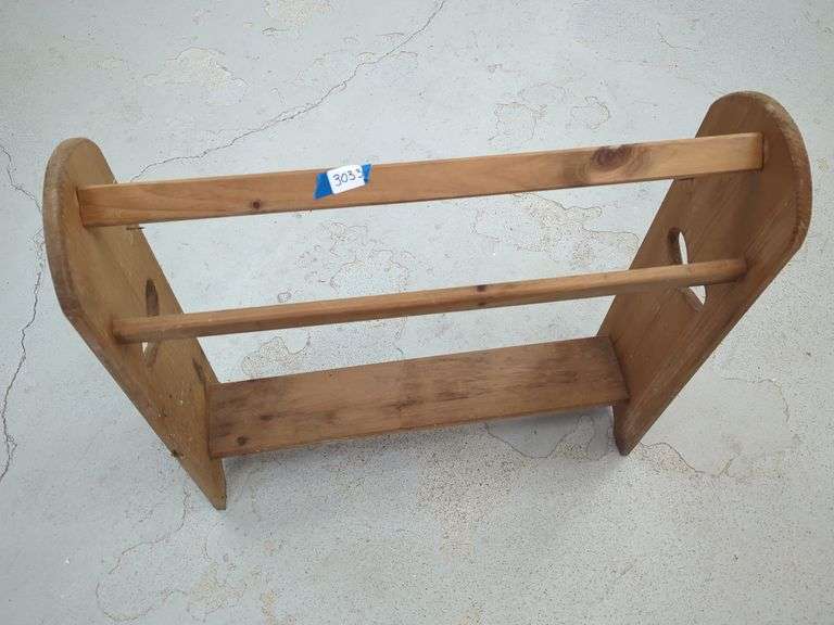 Handcrafted Wooden Quilt or Blanket Rack image