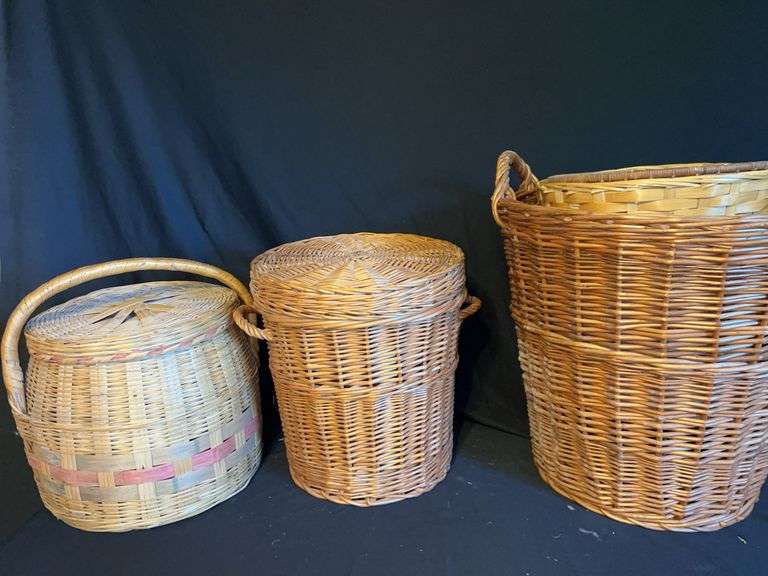 Wicker Basket Assortment - Set of 3 image