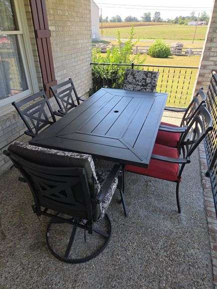Outdoor Patio Table with 6 Chairs image