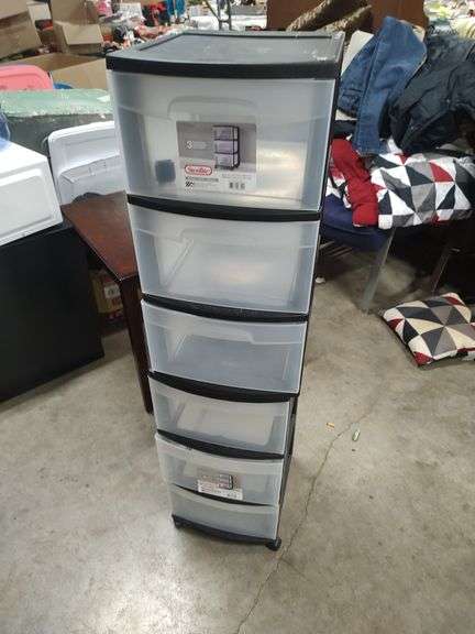 2 STERILITE 3 DRAWER STORAGE CARTS image