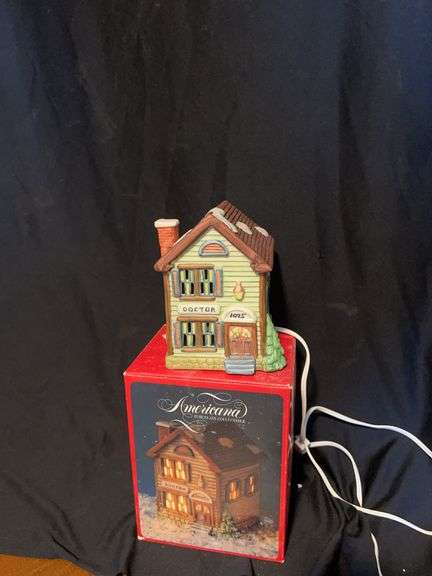 Americana Porcelain Collectible Doctor's Office Light Up Figurine image