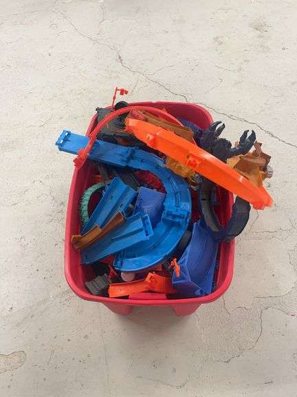 Large Lot of Hot Wheels Tracks and Accessories image