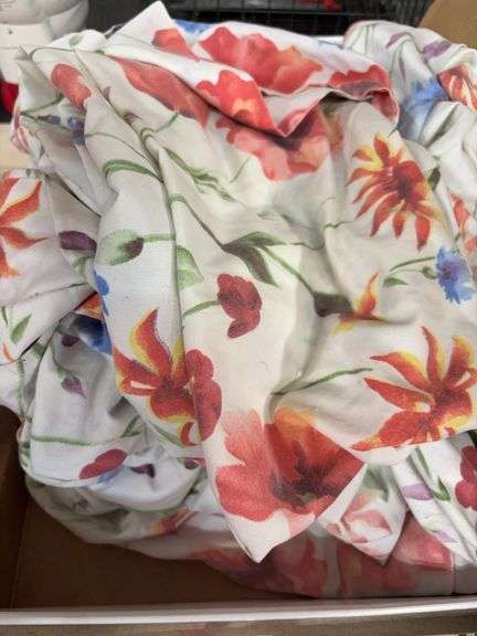 QUEEN SHEET SET  FLORAL DESIGN image