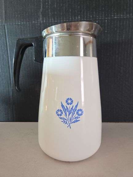 Corning Ware Blue Cornflower Stove-Top Coffee Percolator image