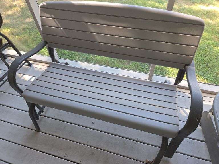 Outdoor Glider Bench image