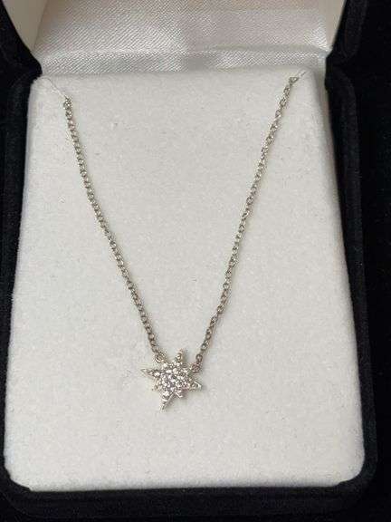 925 Sterling Silver Star Pendant Necklace image