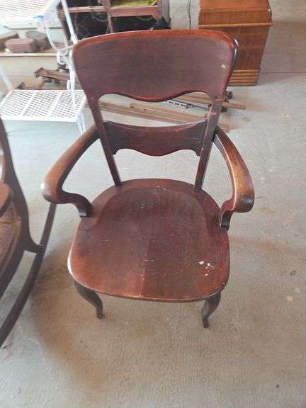 Pair of Wood Armchairs image