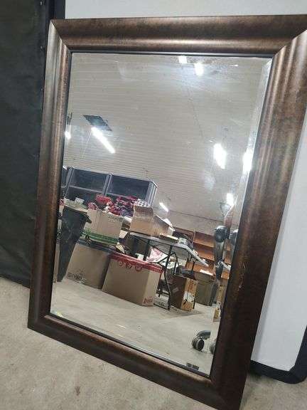 BEVELED EDGE WALL HANGING MIRROR - 31X43 image