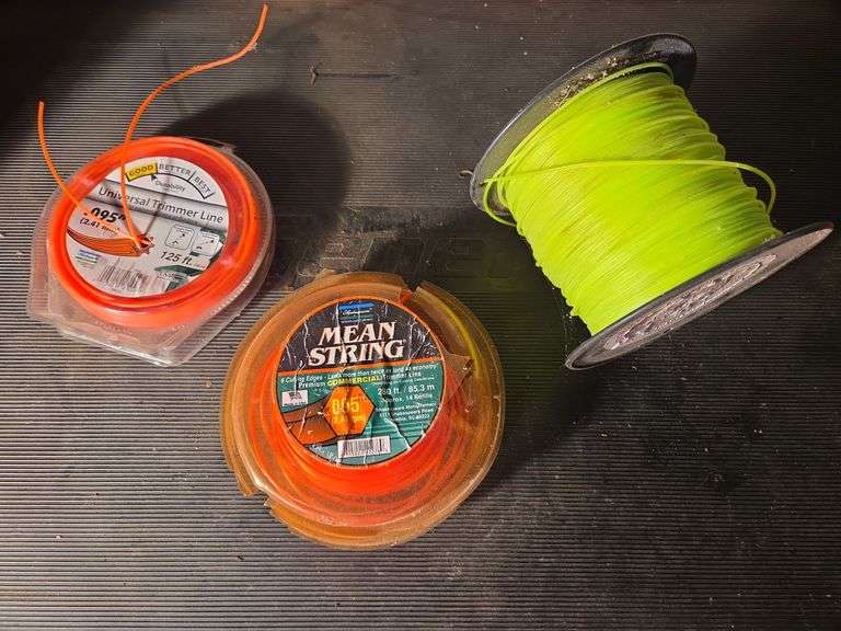 Assorted Trimmer Line Spools: Universal, Mean String, Oregon image