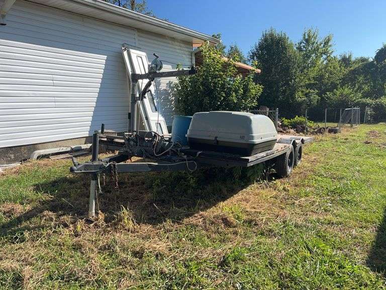 Utility Trailer with Winch and Cargo Box image