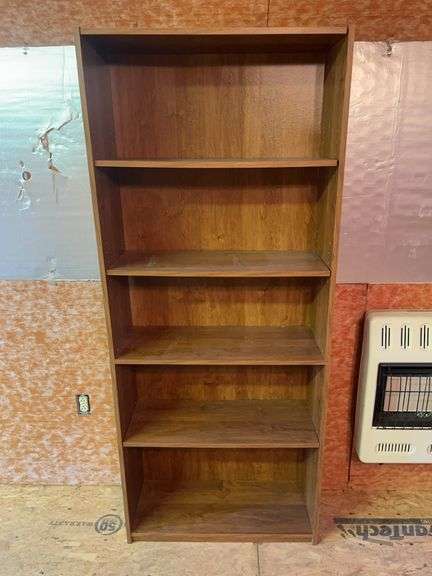 Wooden Bookcase with Five Shelves image