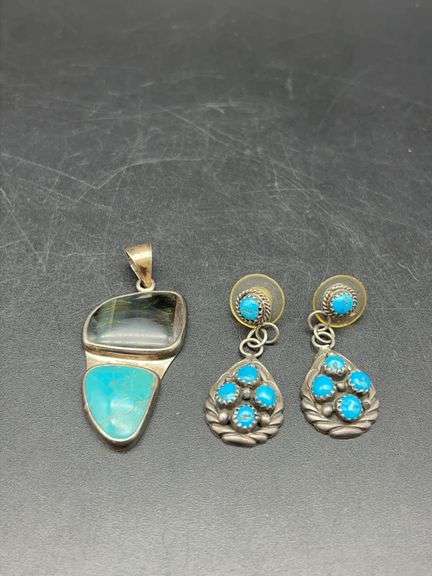 STERLING SILVER TURQUOISE JEWELRY image