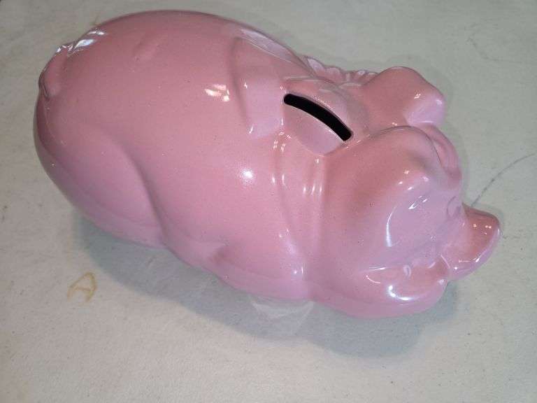 Ceramic Pink Piggy Bank image
