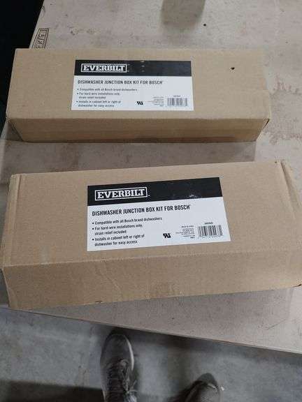 2 EVERBILT DISHWASHER JUNCTION BOXES FOR BOSCH image