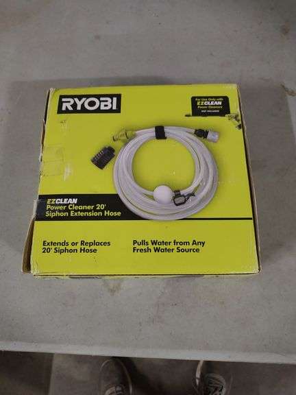 RYOBI EZ CLEAN POWER CLEANER 20 FT SIPHON EXTENSION HOSE image