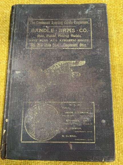 CINCINNATI SPORTS GOODS EMPORIUM BANDLE ARMS CO.  BASE BALL AND ATHLETIC GOODS.  1889-1890.  BUSINESS DIRECTORY image
