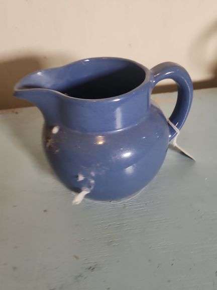 Blue Glazed Pottery Pitcher image